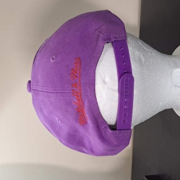 Mitchell & Ness Toronto Raptors Adjustable Hat Embroidered DJ Carton #3 Purple - Picture 4 of 9